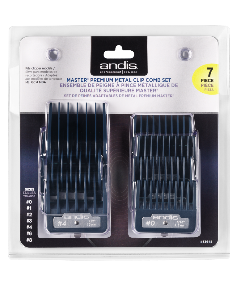 MASTER PREMIUM METAL CLIP COMB 7-SET