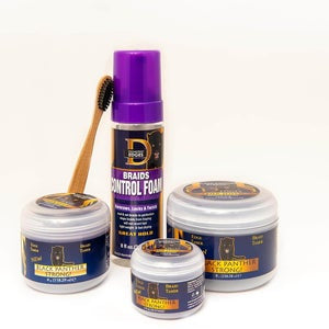 Diamond Edges Black Panther Braids Control Foam for braids Mousse 7.25 fl.oz. Great Hold