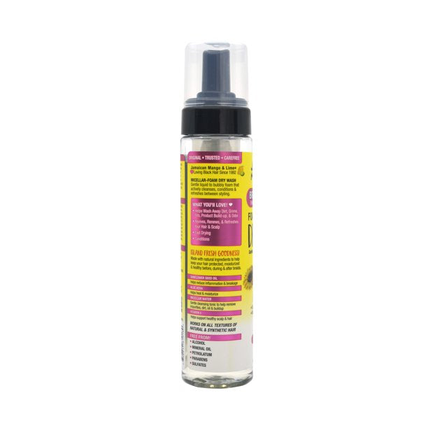 Jamaican Mango & Lime Foams Braid Your Way, Micellar Water Refresh Dry Wash 8 oz