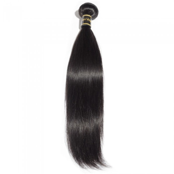 10-30 Inch Straight Virgin Brazilian Hair Natural Black