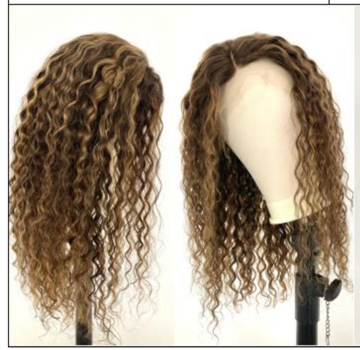 18-24 Inch Pre-Plucked 13"x4" color 4/27 Lace Front Water Wavy/Body Wave Wig Human Hair Free Part 150% Density