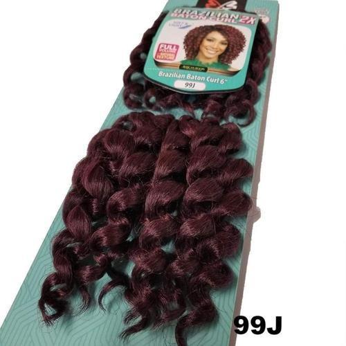 Bobbi Boss Crochet Braid Hair - 2X Brazilian Baton Curl 6"