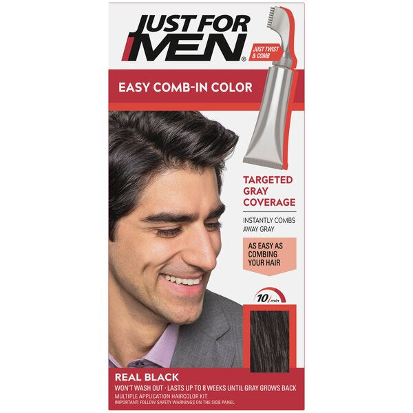 Just For Men Easy Comb-In Color Targeted Gray Coverage Hair Color