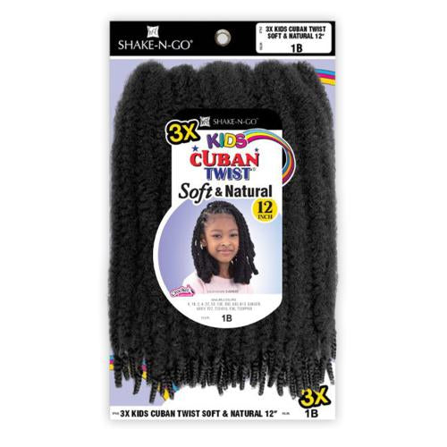 FreeTress Equal Braids 3X Kids Cuban Twist.  Soft N Natural