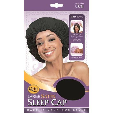 Qfitt Satin Sleep Cap Large