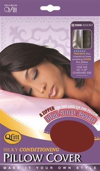 Qfitt Silky Black Satin Pillow Cover