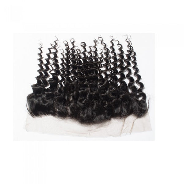10-20 Inch 13" x 4"  Free Parted Frontal #1B Natural Black
