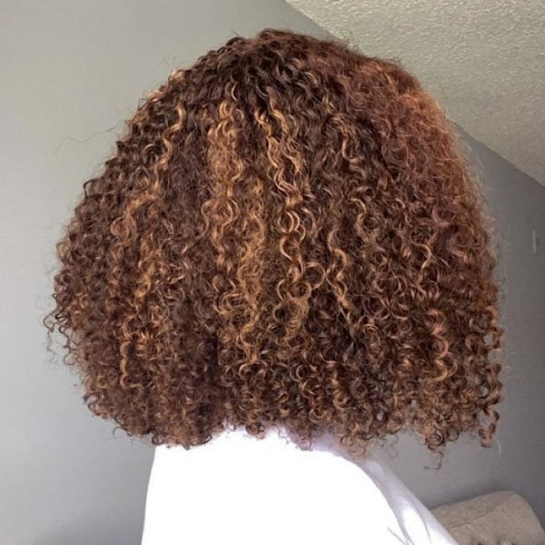 14 inch 4"x4" P1B/30 Closure Lace Wig Water Wave Brazilian Human Virgin Hair 150% Density