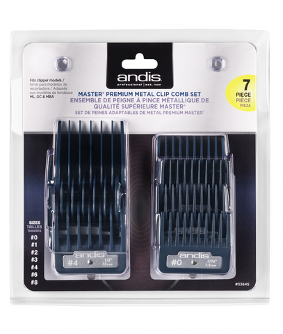 MASTER PREMIUM METAL CLIP COMB 7-SET