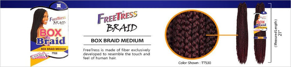 FreeTress Crochet Braid Box Braid Large