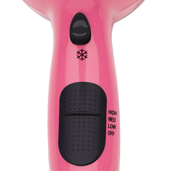 Revlon Essentials Lightweight Ionic Hair Dryer, Pink with Concentrator