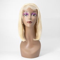 Pre-Plucked Virgin Hair 13"x4" Lace Front #613 Straight Bob Wig