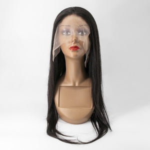 20-26 Inch Transparent 13"x4" Lace frontal Wig 150% Straight