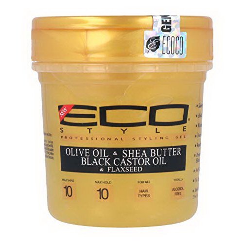Eco Style Gold Gel with Olive Oil & Shea Butter & Black Castor Oil & Flaxseed