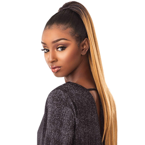 Sensationnel Synthetic Hair Drawstring Ponytail Sleek Straight 24"