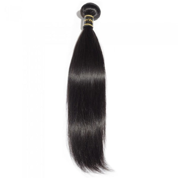 10-30 Inch Straight Virgin Brazilian Hair Natural Black