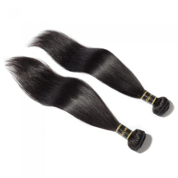 10-30 Inch Straight Virgin Brazilian Hair Natural Black