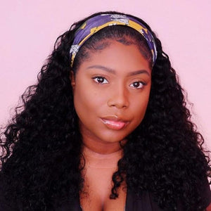 Grab-N-Go Headband Wigs 100% Water Wave  Virgin