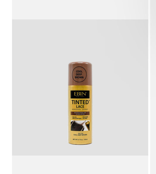 EBIN NEW YORK Tinted Lace Aerosol Spray –Cool Deep Brown 2.7 Oz