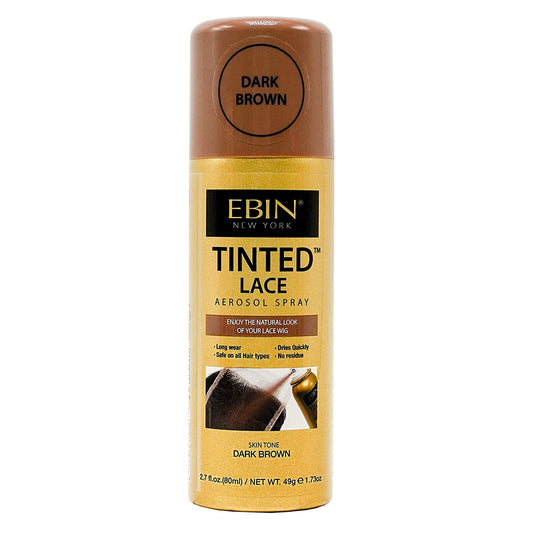 EBIN NEW YORK Tinted Lace Aerosol Spray –Dark Brown 2.7 Oz