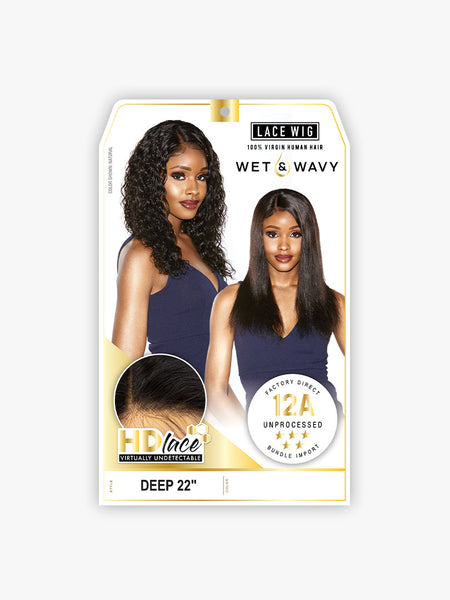 12A WET & WAVY VIRGIN HD LACE DEEP 22″