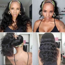 Grab-N-Go Headband Wigs 100% Body Wave virgin Wig