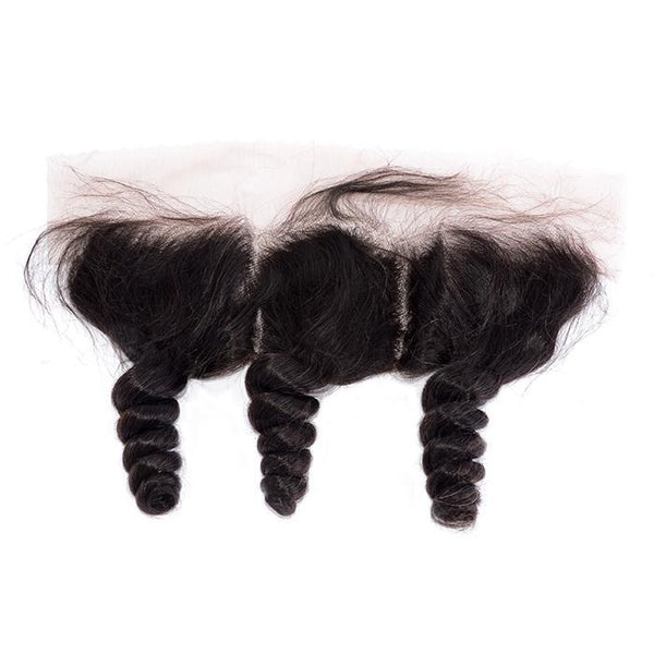 10-20 Inch 13" x 4"  Free Parted Frontal #1B Natural Black