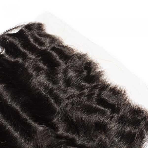 10-20 Inch 13" x 4"  Free Parted Frontal #1B Natural Black