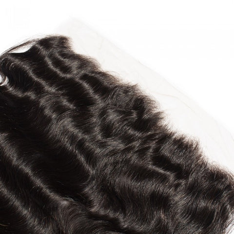 10-20 Inch 13" x 4"  Free Parted Frontal #1B Natural Black
