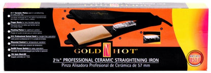 Gold 'N Hot 2" Professional Ceramic Straightening Iron Heats up to 450F
