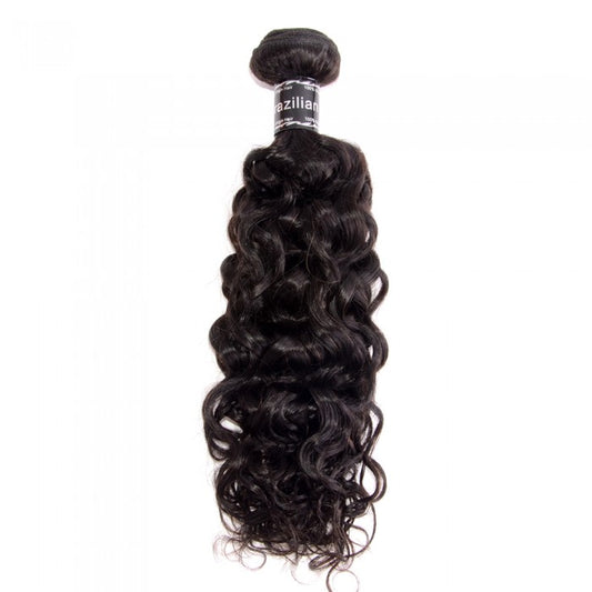 10-30 Inch Water wavy Virgin Brazilian Hair Natural Black