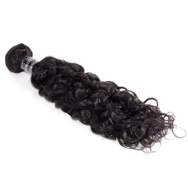 10-30 Inch Water wavy Virgin Brazilian Hair Natural Black