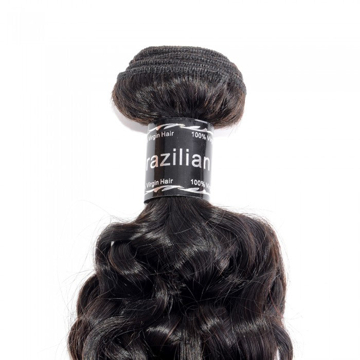 10-30 Inch Water wavy Virgin Brazilian Hair Natural Black