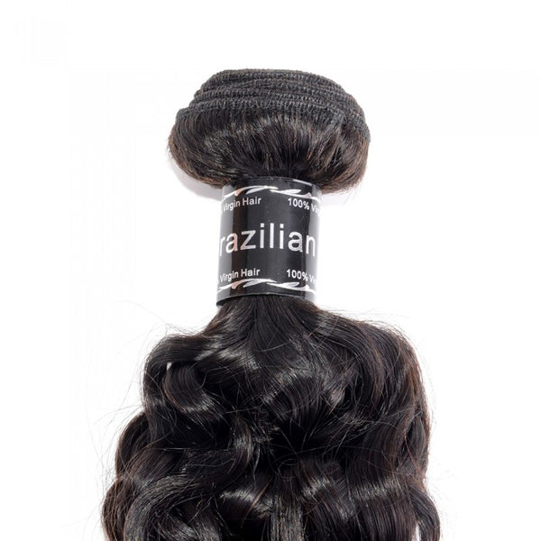 10-30 Inch Water wavy Virgin Brazilian Hair Natural Black