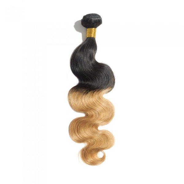 16-24 Inch Body Wavy/Straight Ombre Hair #1B/613