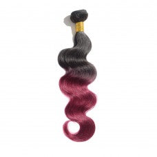 16-24 Inch Body Wavy/Straight Ombre Hair #1B/613